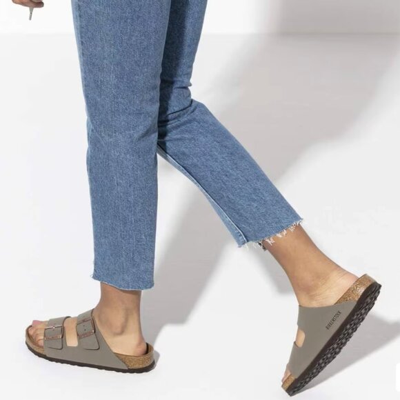 Birkenstock Arizona Birkibuc Stone Size 41 - Picture 1 of 8